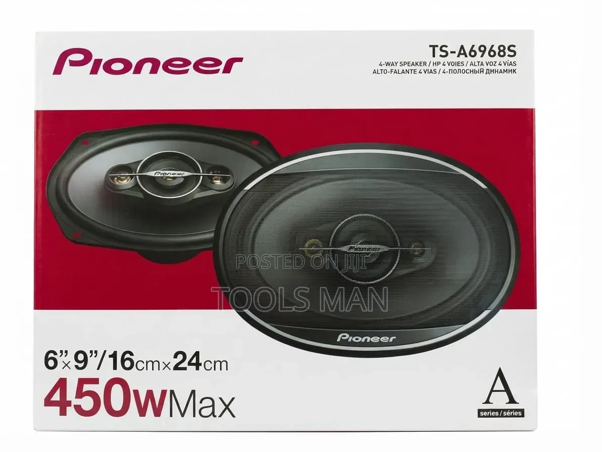 Pioneer TS-A6968S 4-Way Car Speaker 450W.