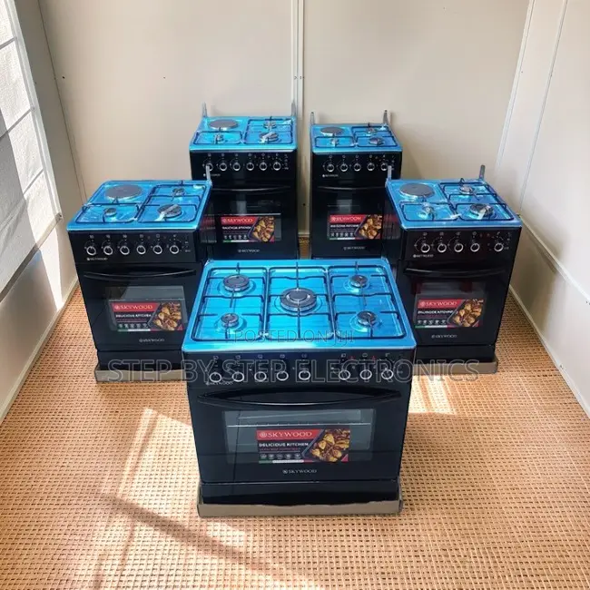 Large Oven 3 Gas Burners +1 Electric Free Standing Cookers