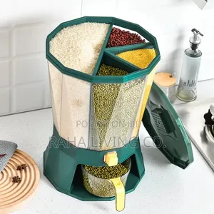4-Point Partitioned Cereal Container | 2.1-3l | Transparent