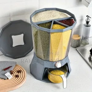 4-Point Partitioned Cereal Container | 2.1-3l | Transparent