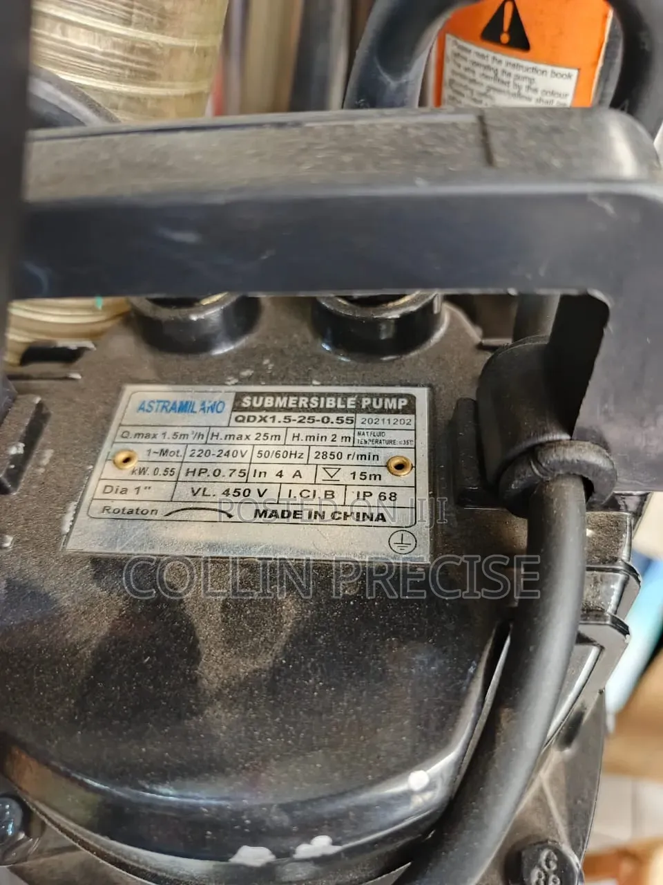Astramilano 1hp Submersible Pump With 25m Head