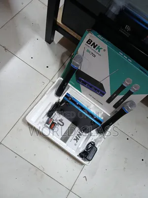 BNK BK701 VHF Dual Channel Wireless Microphone System