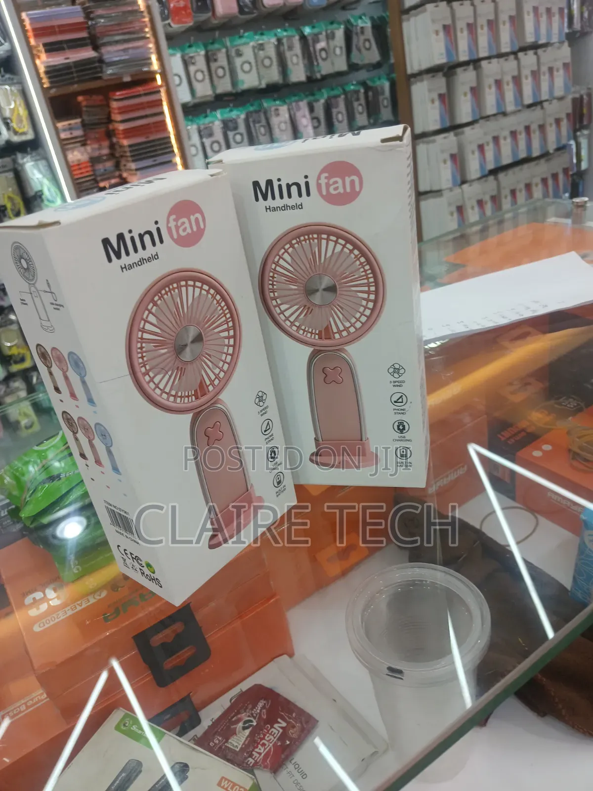 Compact Rechargeable Personal Cooling Fan