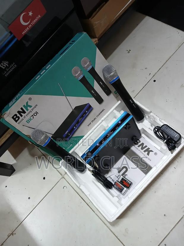 BNK BK701 VHF Dual Channel Wireless Microphone System""""