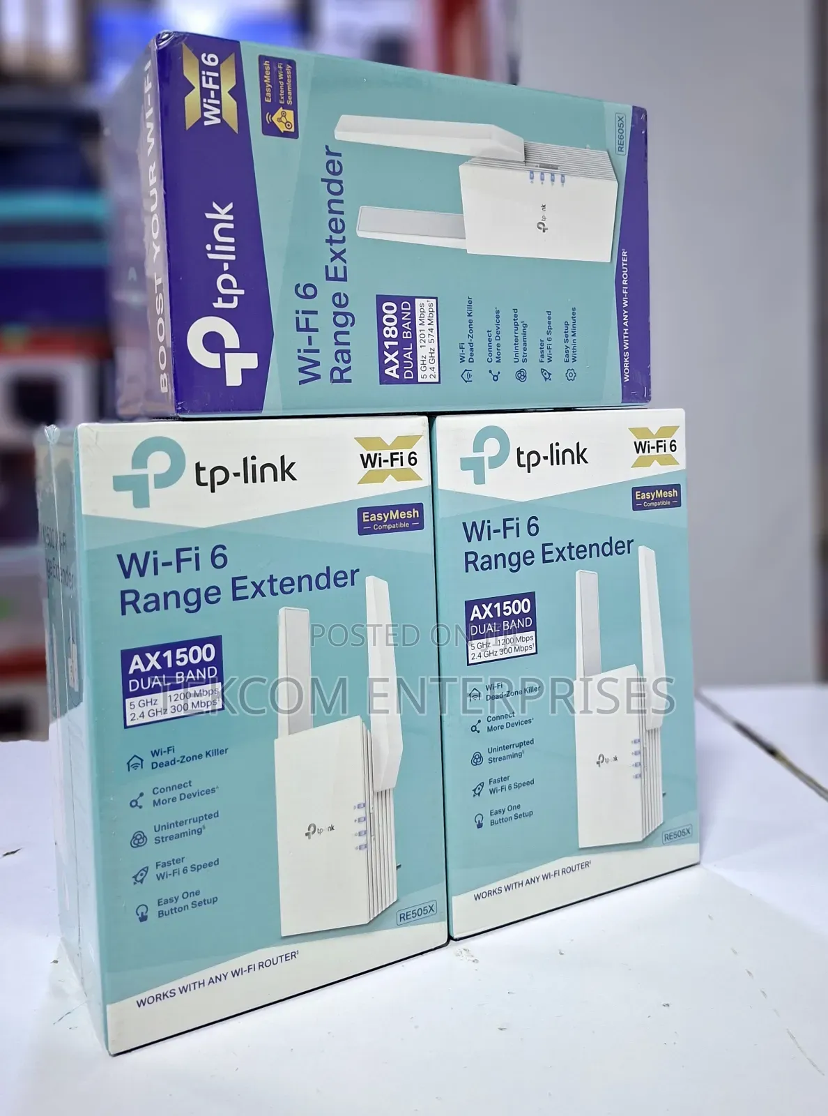 Re505x Ax1500 Wi-Fi 6 Range Extender / Re50x Tp Link