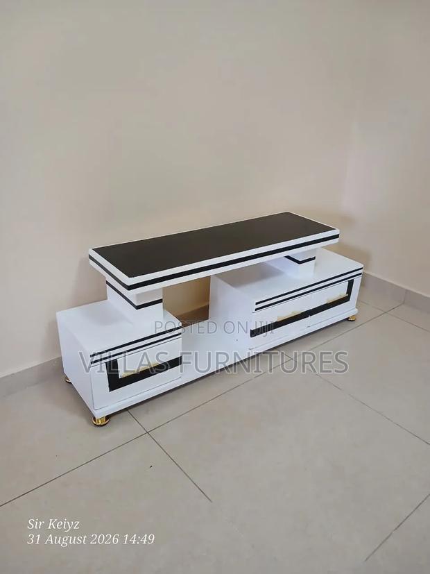 TV Stand With LED for Living Room