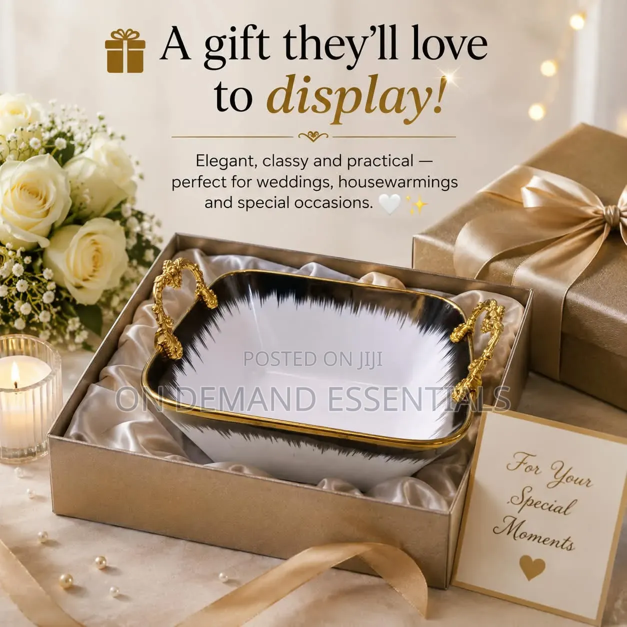 Luxury Square Serving Bowl
