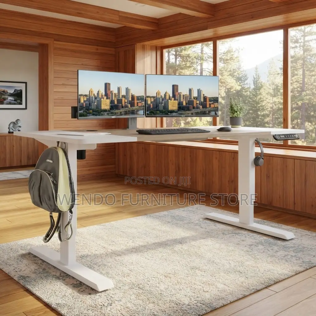 Office Desk; Urban 1200MM Adjustable Ergonomic Power Button Desk