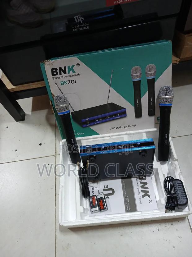 BNK BK701 VHF Dual Channel Wireless Microphone System***