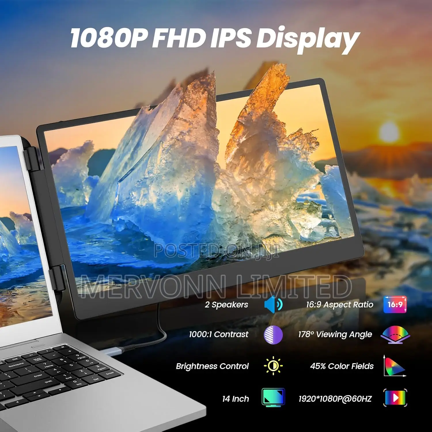 14-Inch Dual Portable IPS Monitor
