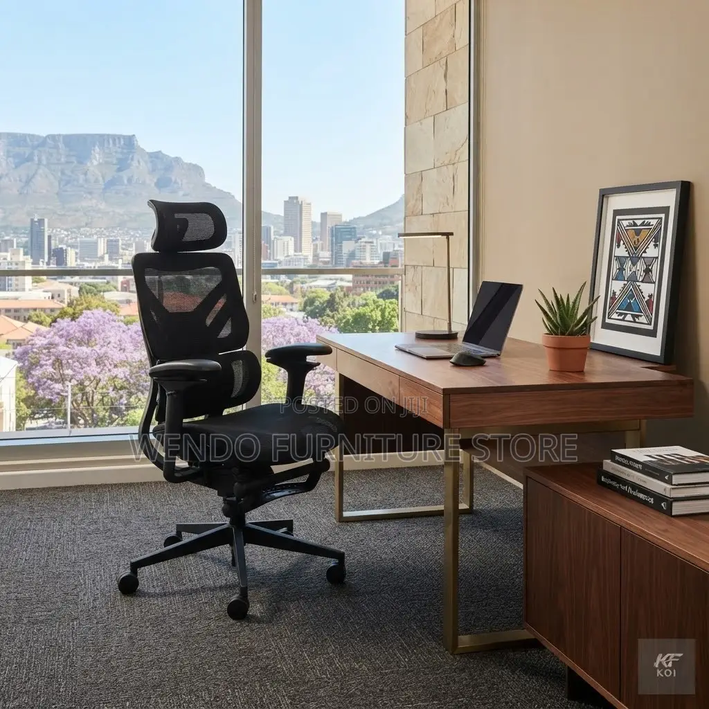 Office Chairs; Executive High Back Orthopedic Chair With Footrest
