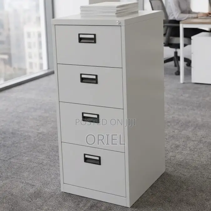 4-Drawer Office Cabinet : Document Steel Filing Vertical Cabinet