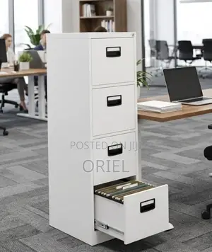 4-Drawer Office Cabinet : Document Steel Filing Vertical Cabinet