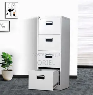 4-Drawer Office Cabinet : Document Steel Filing Vertical Cabinet