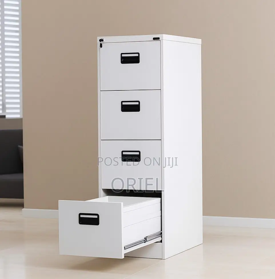 4-Drawer Office Cabinet : Document Steel Filing Vertical Cabinet