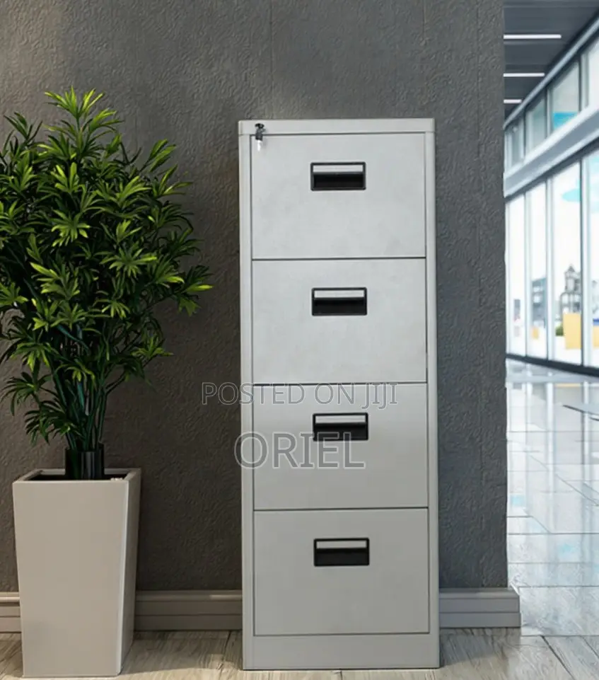 4-Drawer Office Cabinet : Document Steel Filing Vertical Cabinet
