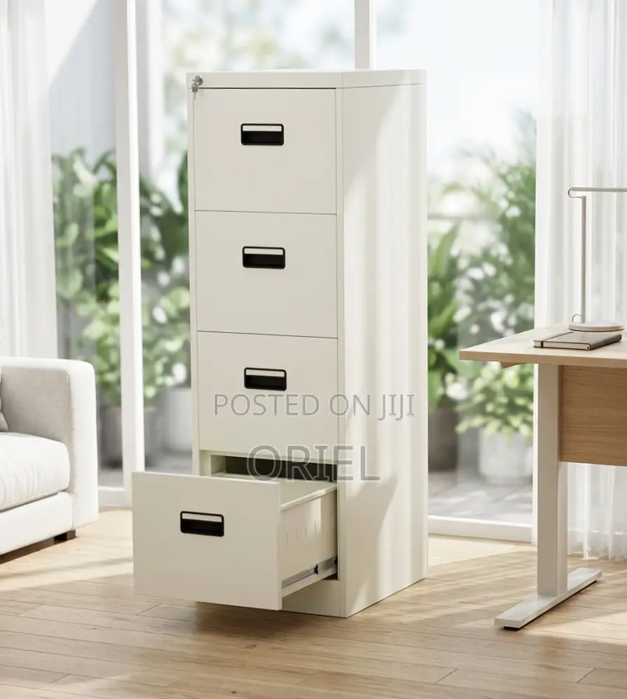 4-Drawer Office Cabinet : Document Steel Filing Vertical Cabinet