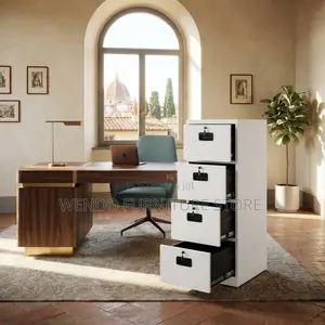 Office Cabinet; Documents Storage Cabinet With Four Lockers