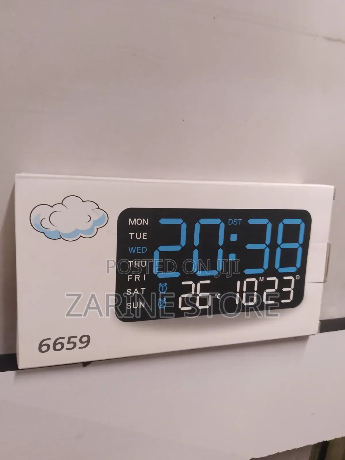 Rectangular Shaped Wall Mount Clock or Table Top Clock