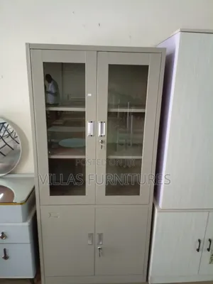 Half Glass Filling Cabinet