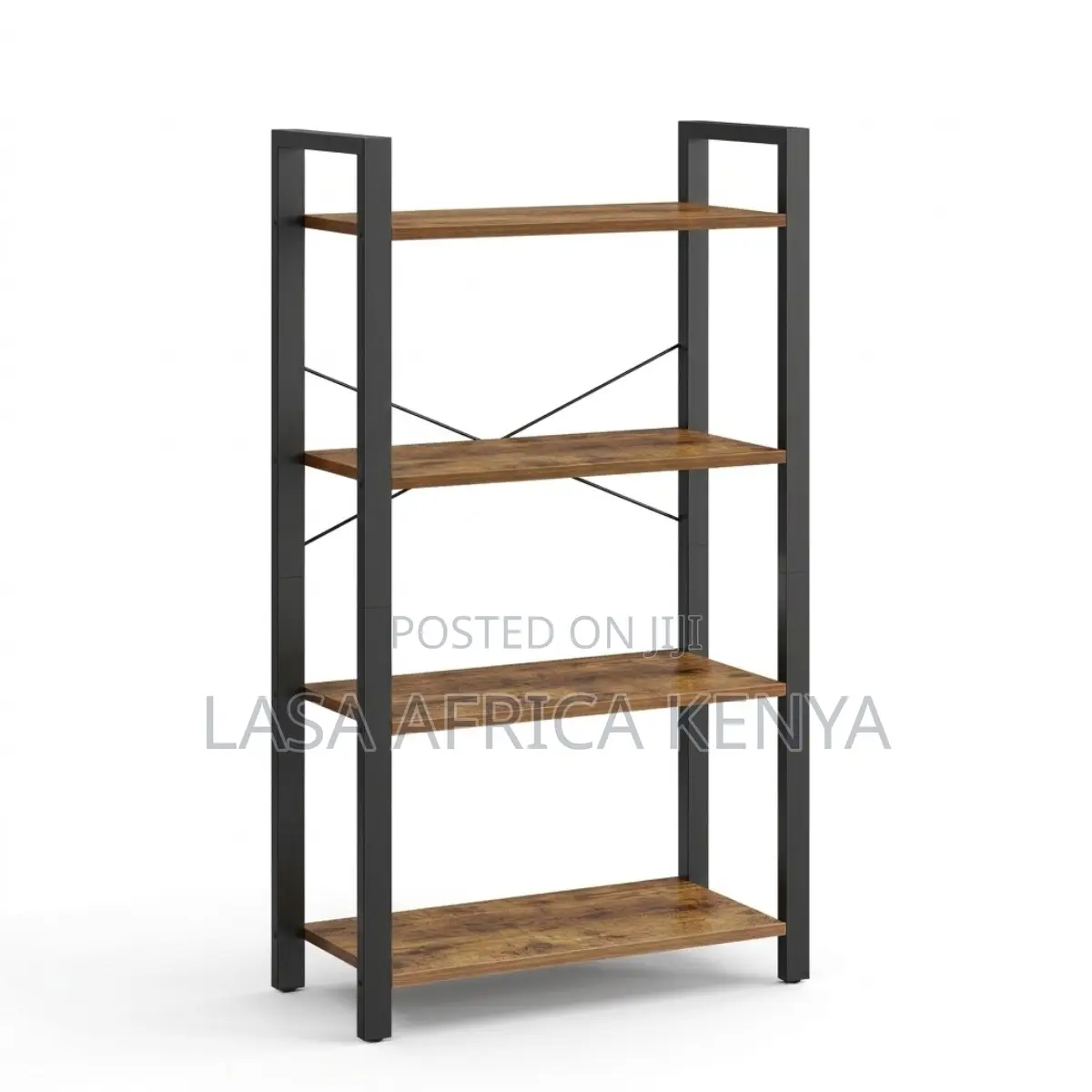 4-Tier Industrial Bookcase