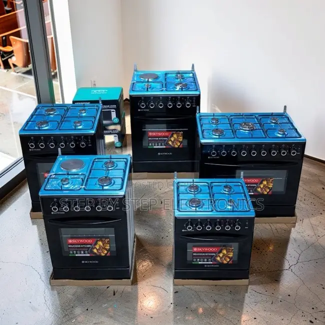 Durable Knobs 3 Gas Burners +1 Electric Free Standing Cookers