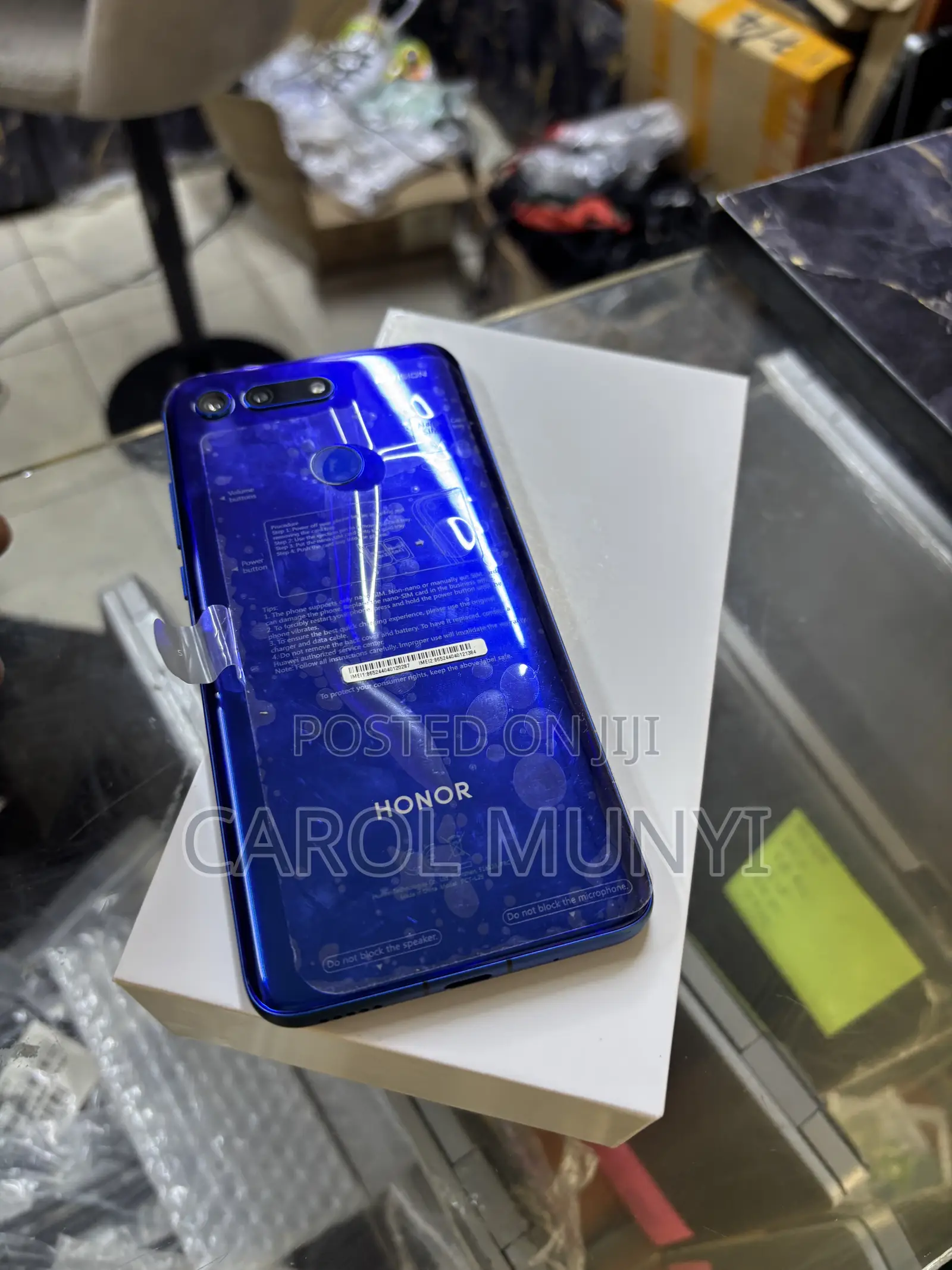 New Honor V20 256 GB Blue