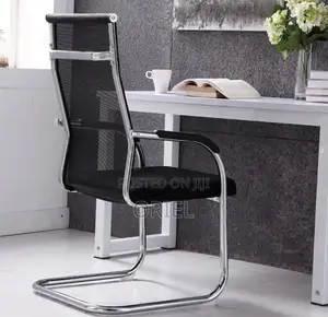 Modern Sled Base Office Waiting Chair : Visitor Mesh Chair