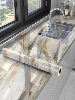 45cm × 5m Marble Profile Self-Adhesive Vinyl Contact Paper — Pm
