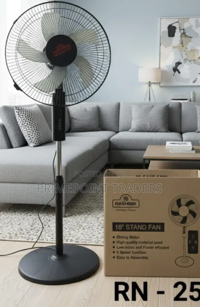 Rashnik Standing Fan With Remote Control