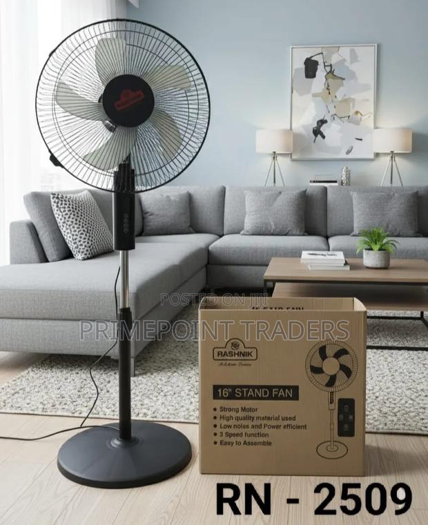 Rashnik Adjustable Standing Fan With Remote