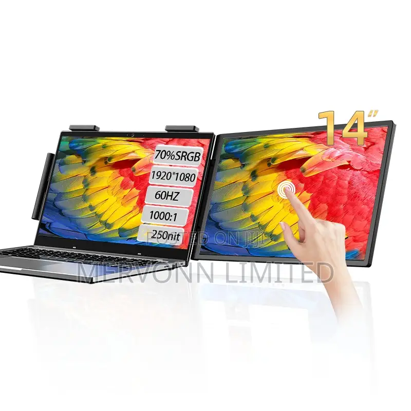 Portable Dual-Screen Laptop Monitor