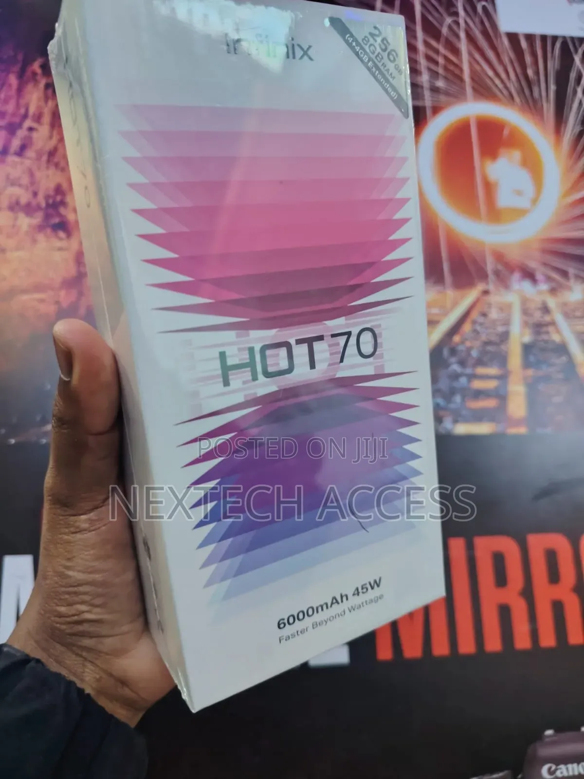 New Infinix Hot 70 128 GB Black