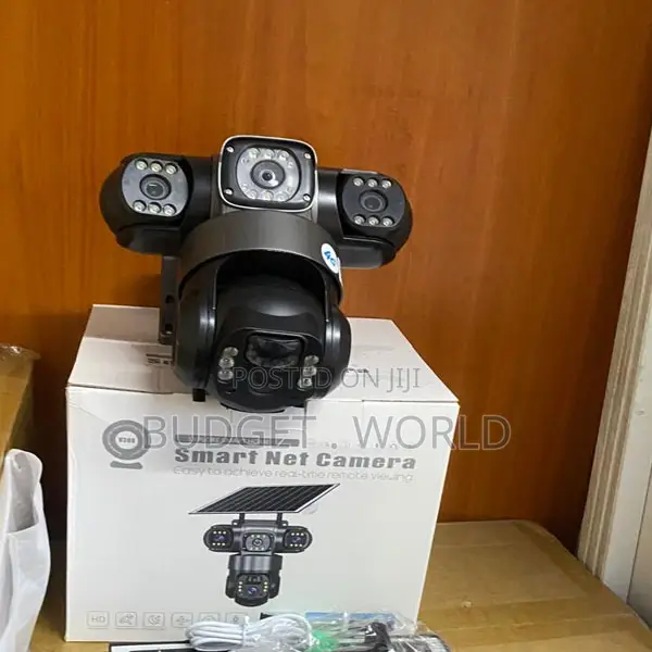 Lifetime Use - Designed Triple-Lens Solar 360° Dome Camera