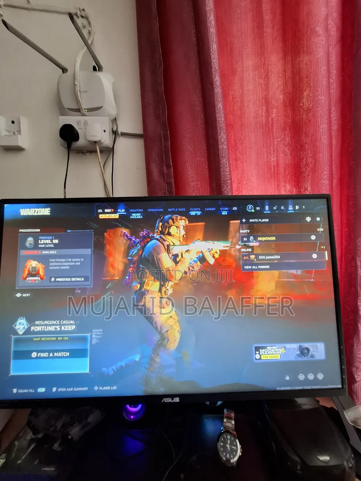 ASUS Gaming Monitor 2560×1440p