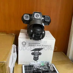 24/7 Adjustable Cam Triple-Lens Solar 360° Dome Camera