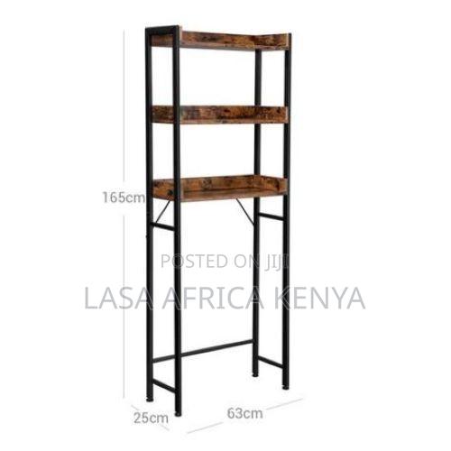 3-Tier Bathroom Organiser Shelf Adjustable Space-Saving - thumbnail 2