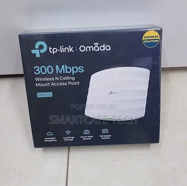 TP-Link Omada EAP110 2.4GHz Business Access Point.
