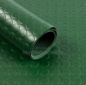 Green Rubber Coin Carpets