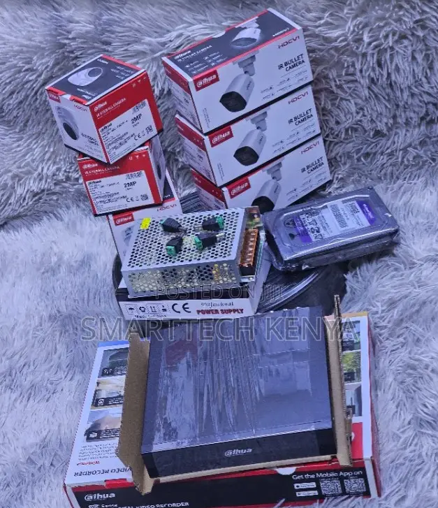 Dahua 4 Channel CCTV Kit 4 Cameras DVR Complete Plus Accessories