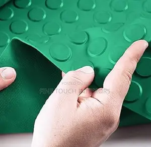 Green Rubber Coin Carpets