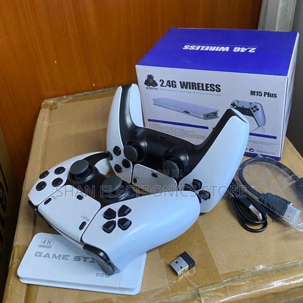 M15 Plug & Play Retro Gaming Stick – Wireless Dual Player TV Console