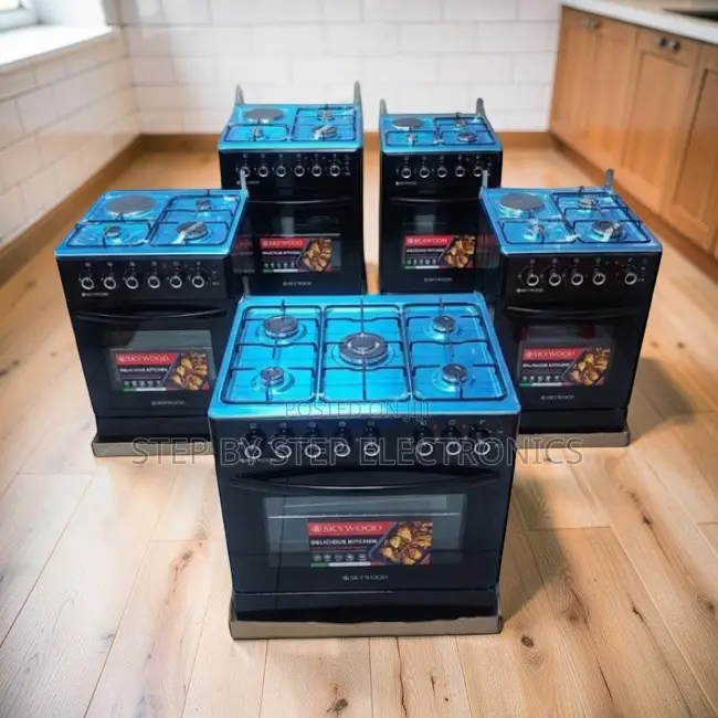 Removable Racks 3 Gas Burners +1 Electric Free Standing Cookers