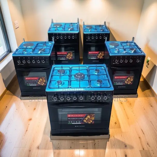 Removable Racks 3 Gas Burners +1 Electric Free Standing Cookers