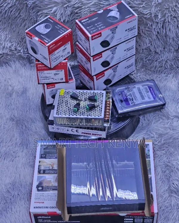 4 Channel CCTV Camera Kit Complete Dahua Security Cameras