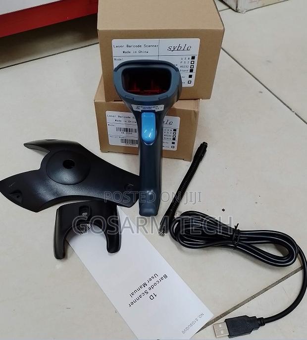 Syble XB-2055 Complete Scanner Bundle – Wired USB Scanner With Stand