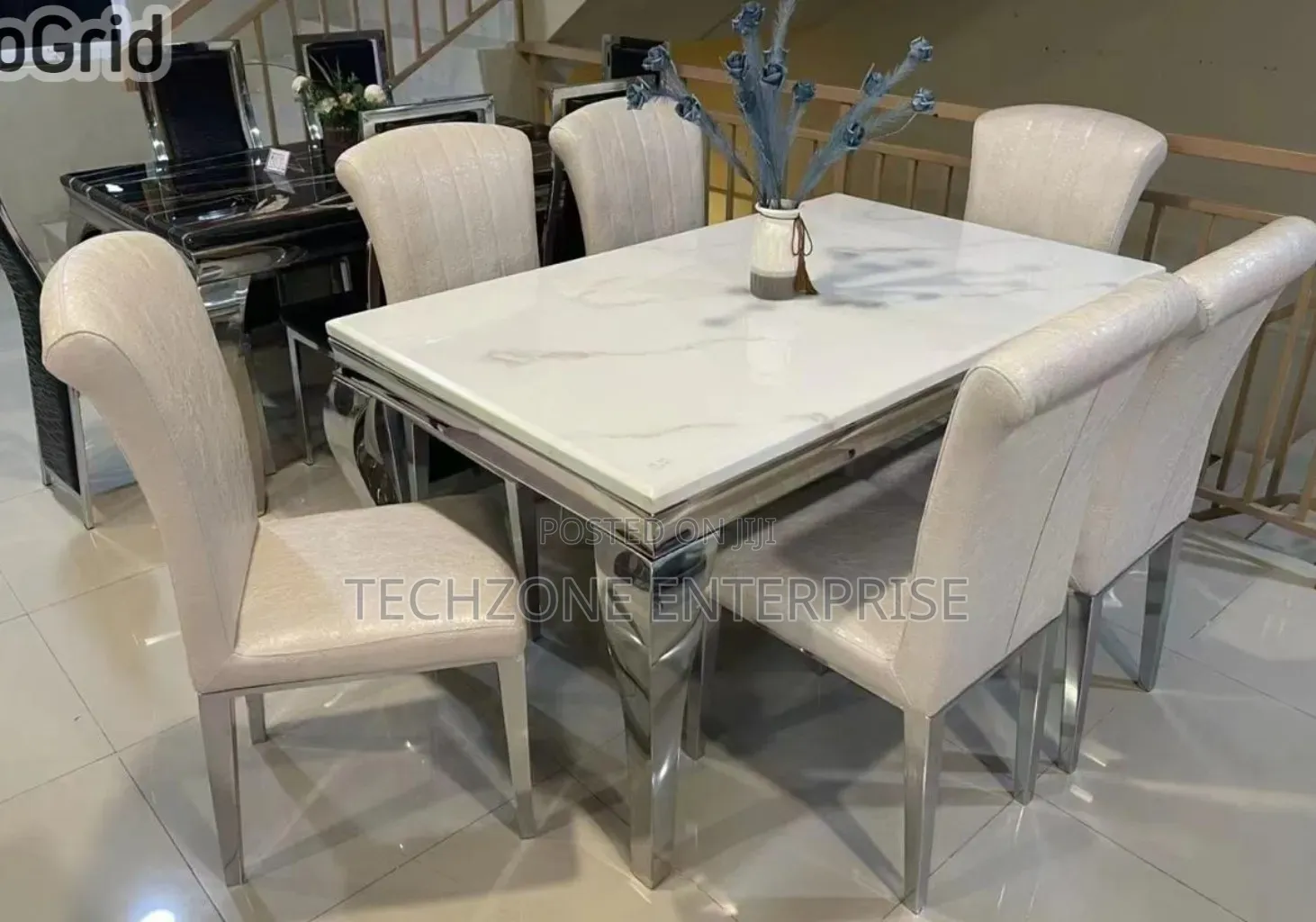 Aesthetic 6 Sitter Executive Modern Advanced Marble Dinning Table ,,