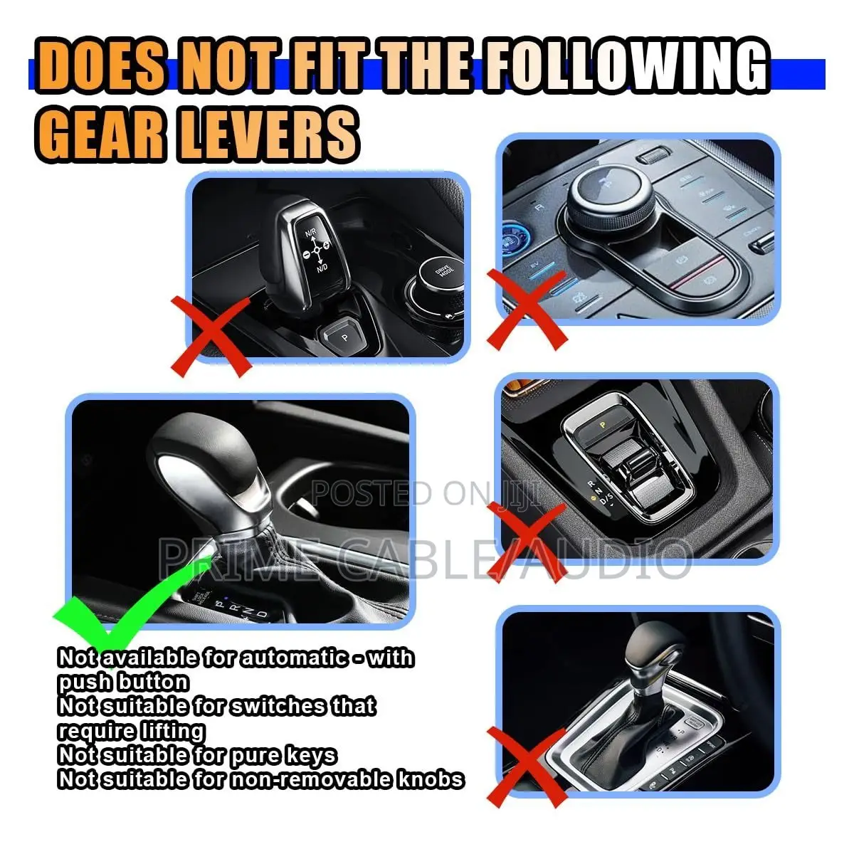 Universal Gear Knob – 8mm/10mm/12mm Thread Adapters, 85mm Length**