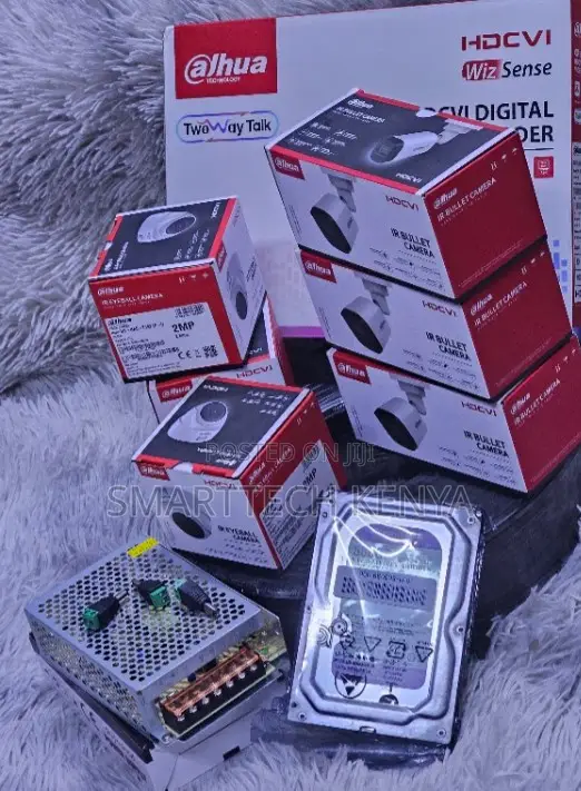 4 CCTV Set 4 Channel CCTV Camera Kit With 4 Cameras- Dahua