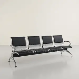Waiting Bench; 4-Link Executive Padded Waiting Bench